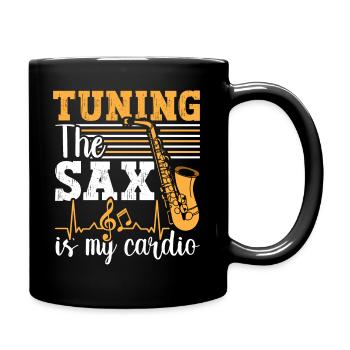 Saxophon Saxophonist - Tasse einfarbig - Schwarz - Rechts