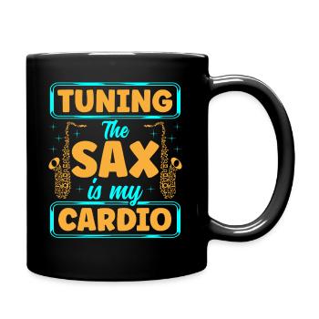 Saxophone Saxophoniste - Mug uni - noir - Droite