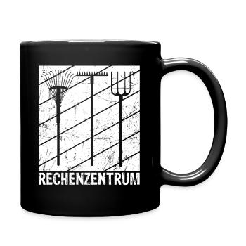 Rechenzentrum Gärtner Retro Garten Gießkanne Vinta - Tasse einfarbig - Schwarz - Rechts