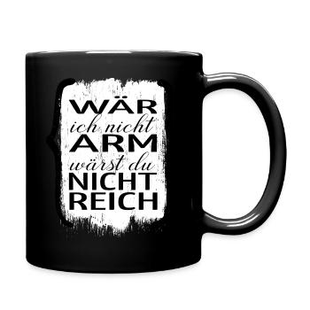 fahrrad feuerwerker witzig böller geschenk spruch - Tasse einfarbig - Schwarz - Rechts