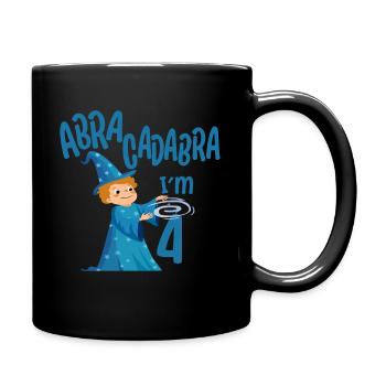 Magicien Anniversaire Garçon 4 ans à 4 ans Cadeau - Mug uni - noir - Droite