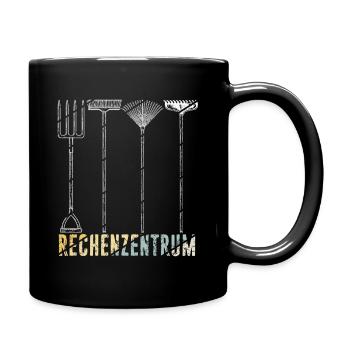 Rechenzentrum Gärtner Retro Garten Gießkanne Vinta - Tasse einfarbig - Schwarz - Rechts