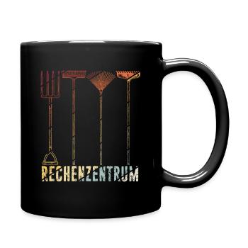 Rechenzentrum Gärtner Retro Garten Gießkanne Vinta - Tasse einfarbig - Schwarz - Rechts