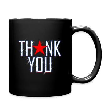 Thank You For Your Service 4th Of July Veterans - Tasse einfarbig - Schwarz - Rechts