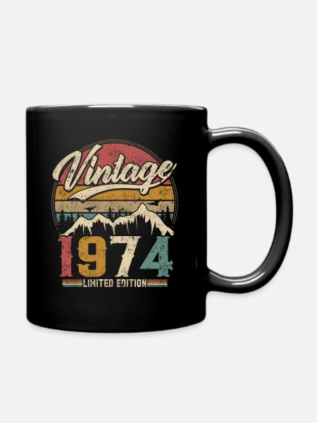 Vintage 1974 Limited Edition Cadeau D'anniversaire - Mug uni - noir
