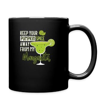 Gardez vos épices à la citrouille loin de ma margarita - Mug uni - noir - Droite