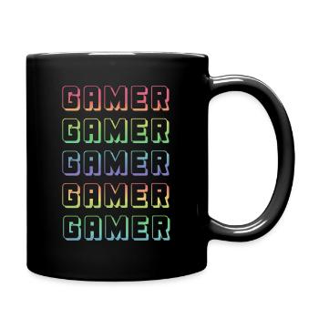 GAMER GAMER GAMER - Tasse einfarbig - Schwarz - Rechts