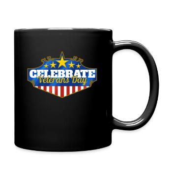 Logo To Celebrate Veterans Day - Tasse einfarbig - Schwarz - Rechts
