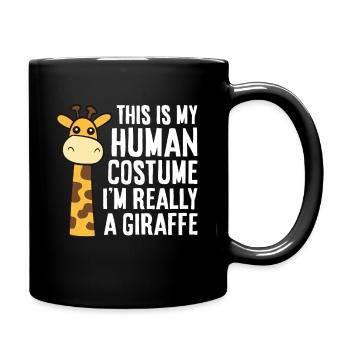 C’est mon costume humain que je suis vraiment - Mug uni - noir - Droite