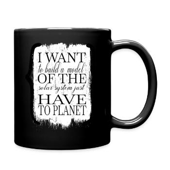 birthday present idea bday birthday gift - Tasse einfarbig - Schwarz - Rechts