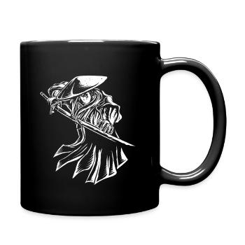 Retro Samurai Krieger Schwert Japanisches Ninja Ge - Tasse einfarbig - Schwarz - Rechts