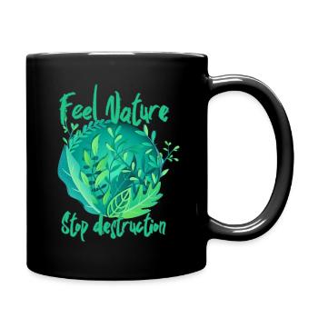 Feel Nature - Full Colour Mug - black - Right