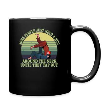 Certaines personnes ont juste besoin d’un combattant en cage câlin - Mug uni - noir - Droite