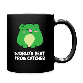 Funny Frog Hunter Worlds Best Frog Catcher - Full Colour Mug - black - Right