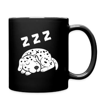 Dalmatian Pajama Cute Dalmatian Dog Sleeping - Full Colour Mug - black - Right