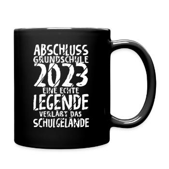 Grundschule Eine Legende Grundschule Abschluss 202 - Tasse einfarbig - Schwarz - Rechts
