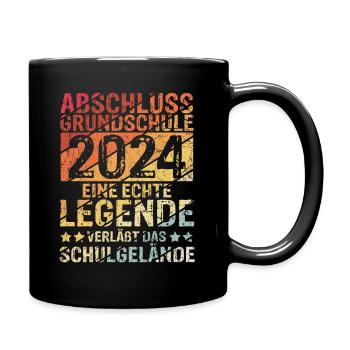 Grundschule - Legende verläßt Schulgelände Abschlu - Tasse einfarbig - Schwarz - Rechts
