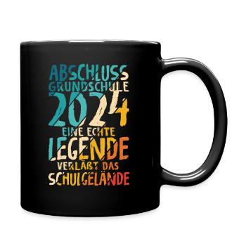 Grundschule 2024 Legende verläßt Schulgelände Absc - Tasse einfarbig - Schwarz - Rechts