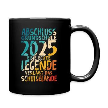 Grundschule 2025 Legende verläßt Schulgelände Absc - Tasse einfarbig - Schwarz - Rechts