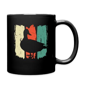 Motif propriétaire amoureux du canard drôle et mignon - Canards - Mug uni - noir - Droite