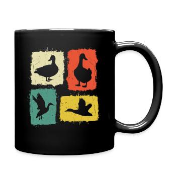 Motif propriétaire amoureux du canard drôle et mignon - Canards - Mug uni - noir - Droite
