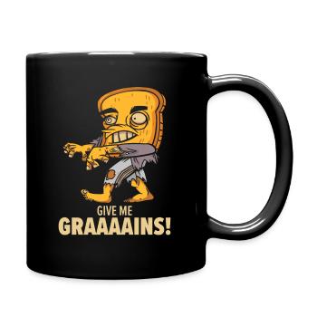 Halloween Bread Zombie Food Zombie Fan Monster - Full Colour Mug - black - Right