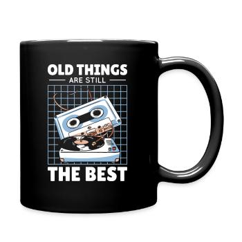 Antiquing Vinyl Cassette Music Vintage Lover - Full Colour Mug - black - Right