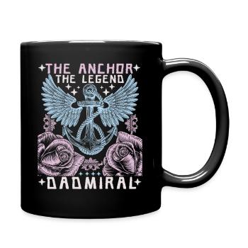 Daddy-Father Father's Day, the legend, saying Dad-Daddy - Full Colour Mug - black - Right