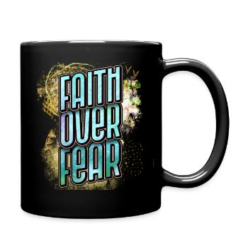 Christlicher Glaube, Jesus Christus, Bibel Spruch - Tasse einfarbig - Schwarz - Rechts