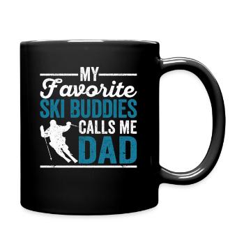 Plaisir Ski Fête des pères Mon ski préféré - Mug uni - noir - Droite