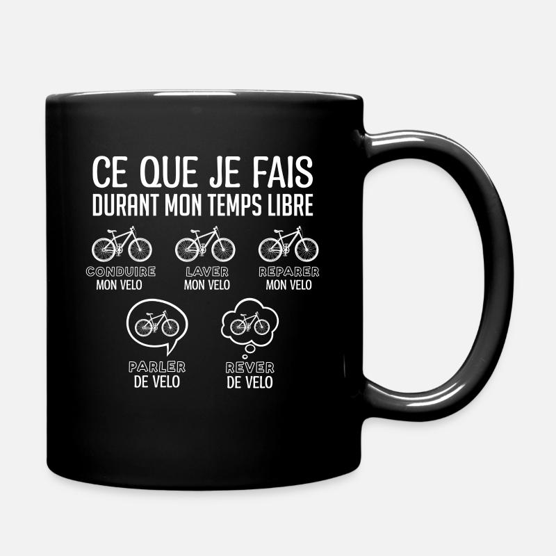 Vélo | fan de vélos cadeau pour fan de vélo ! - Mug uni - noir