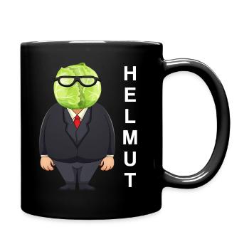 Helmut Kohl - Tasse einfarbig - Schwarz - Rechts