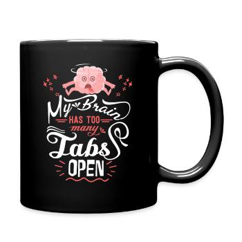 Dicton motivant, dicton drôle, concentration - Mug uni - noir - Droite