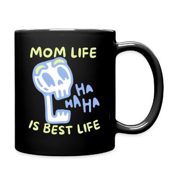 Mère-Maman sarcastique dicton crâne, fête des mères - Mug uni - noir - Droite