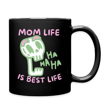 Mère-Maman sarcastique dicton crâne, fête des mères - Mug uni - noir - Droite