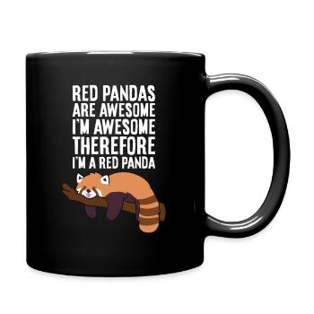 Les pandas roux sont géniaux Je suis génial, donc je suis - Mug uni - noir - Droite