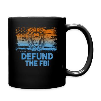 Defund the FBI Anti-Government Political American - Mug uni - noir - Droite