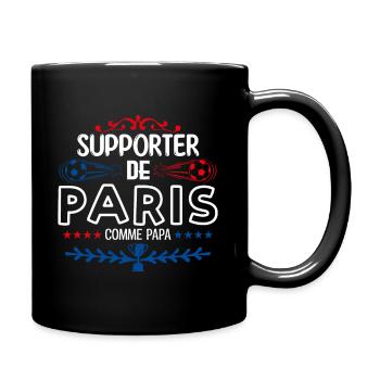 Supporter de Paris - cadeau football, foot - Mug uni - noir - Droite