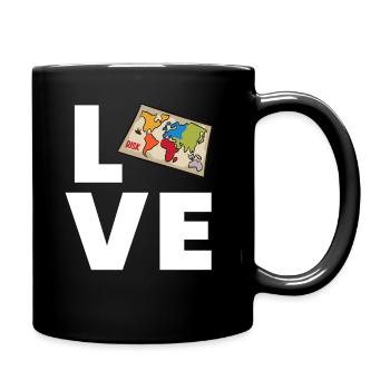 Risk - Love - Full Colour Mug - black - Right