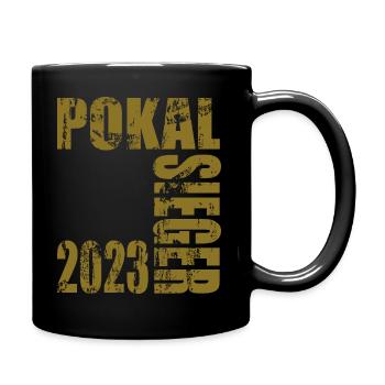 Pokalsieger 2023 - Tasse einfarbig - Schwarz - Rechts
