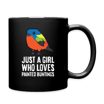 Nur ein Mädchen, das gemalte Sprossen liebt - Tasse einfarbig - Schwarz - Rechts