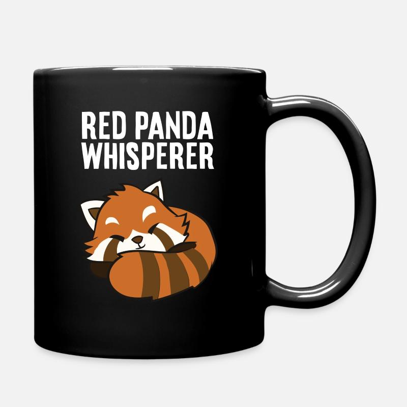 Roter Panda-Liebhaber Roter Panda-Flüsterer Süßer - Tasse einfarbig - Schwarz