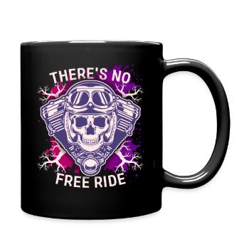 Motorcyclist Skull Skull funny saying - Full Colour Mug - black - Right