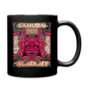 Japan Samurai-Krieger, Samurai-Academy Japan-Comic - Tasse einfarbig - Schwarz - Rechts