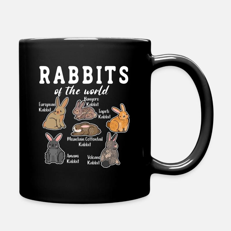 Kaninchen der Welt - Tasse einfarbig - Schwarz