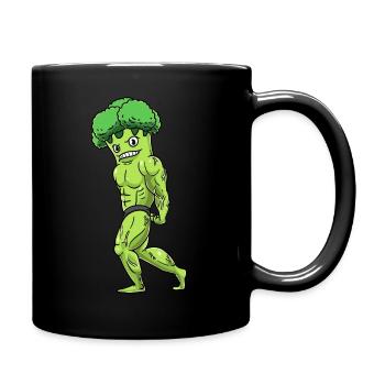 Broccoli Fitness Gym Motivation - Full Colour Mug - black - Right