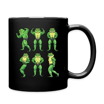 Frog Fitness Gym Motivation - Full Colour Mug - black - Right