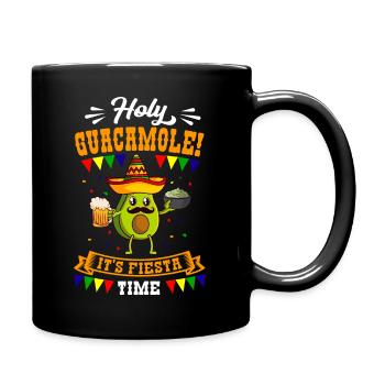 Cinco De Mayo Heilige Guacamole Fiesta Mexico - Tasse einfarbig - Schwarz - Rechts