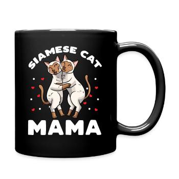Siamkatze Mama Mese Mama - Tasse einfarbig - Schwarz - Rechts