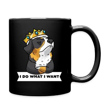 Bouvier Bernois, chien de montagne bernois têtu - Mug uni - noir - Droite